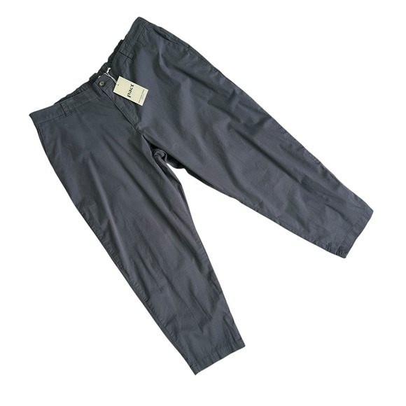 Pact Pants - NWT PACT Chino Pants Stretch Organic Cotton Tapered Ankle Women XXL Gray Minimal